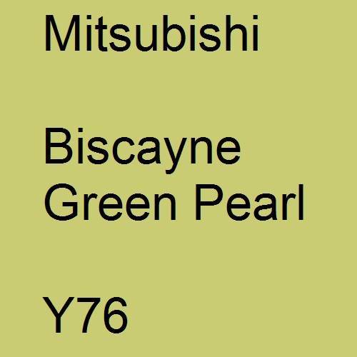 Mitsubishi, Biscayne Green Pearl, Y76.